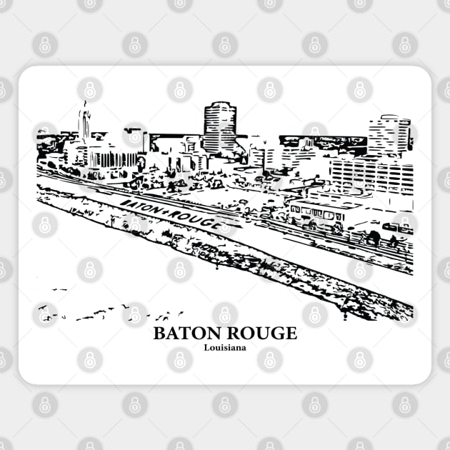 Baton Rouge - Louisiana Magnet by Lakeric